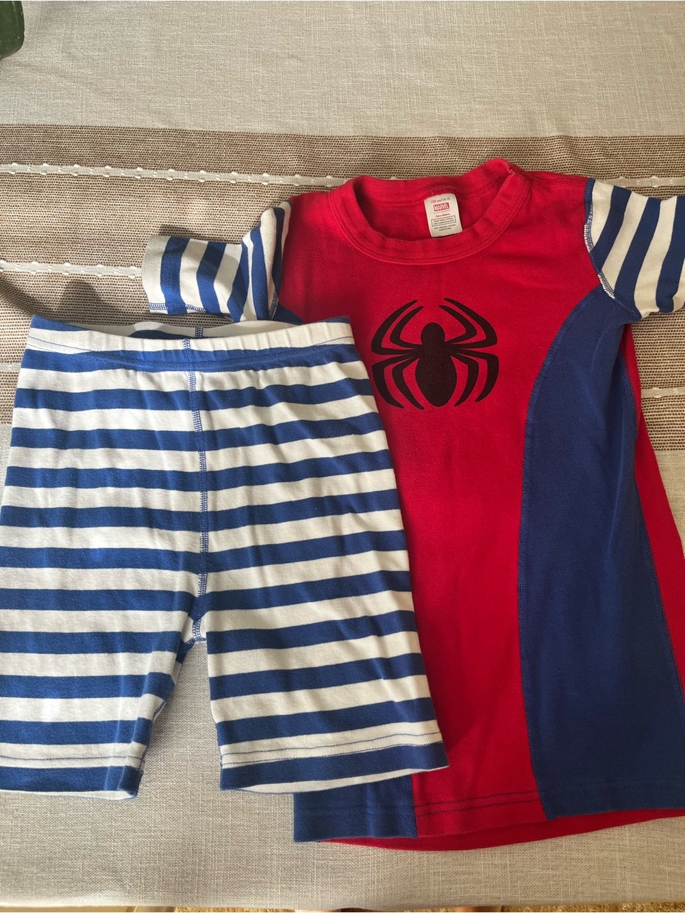 Hanna Andersson  Marvel Red, White & Blue Spider Pajama Set